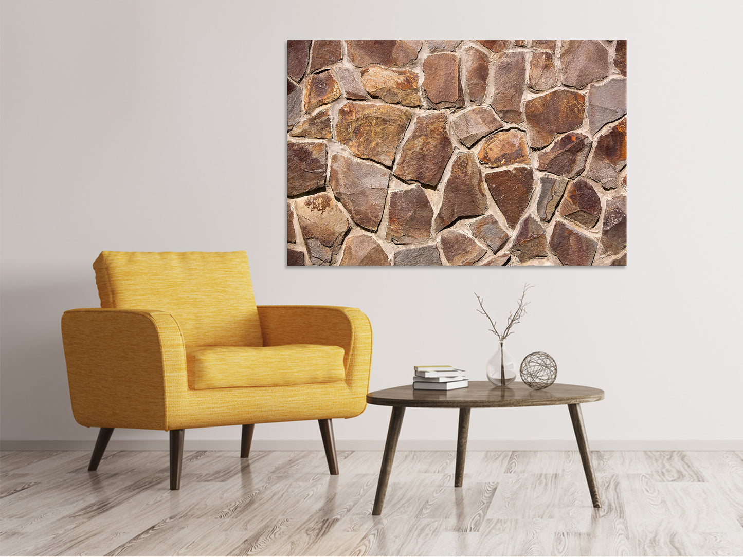 Leinwandbild Designmauer