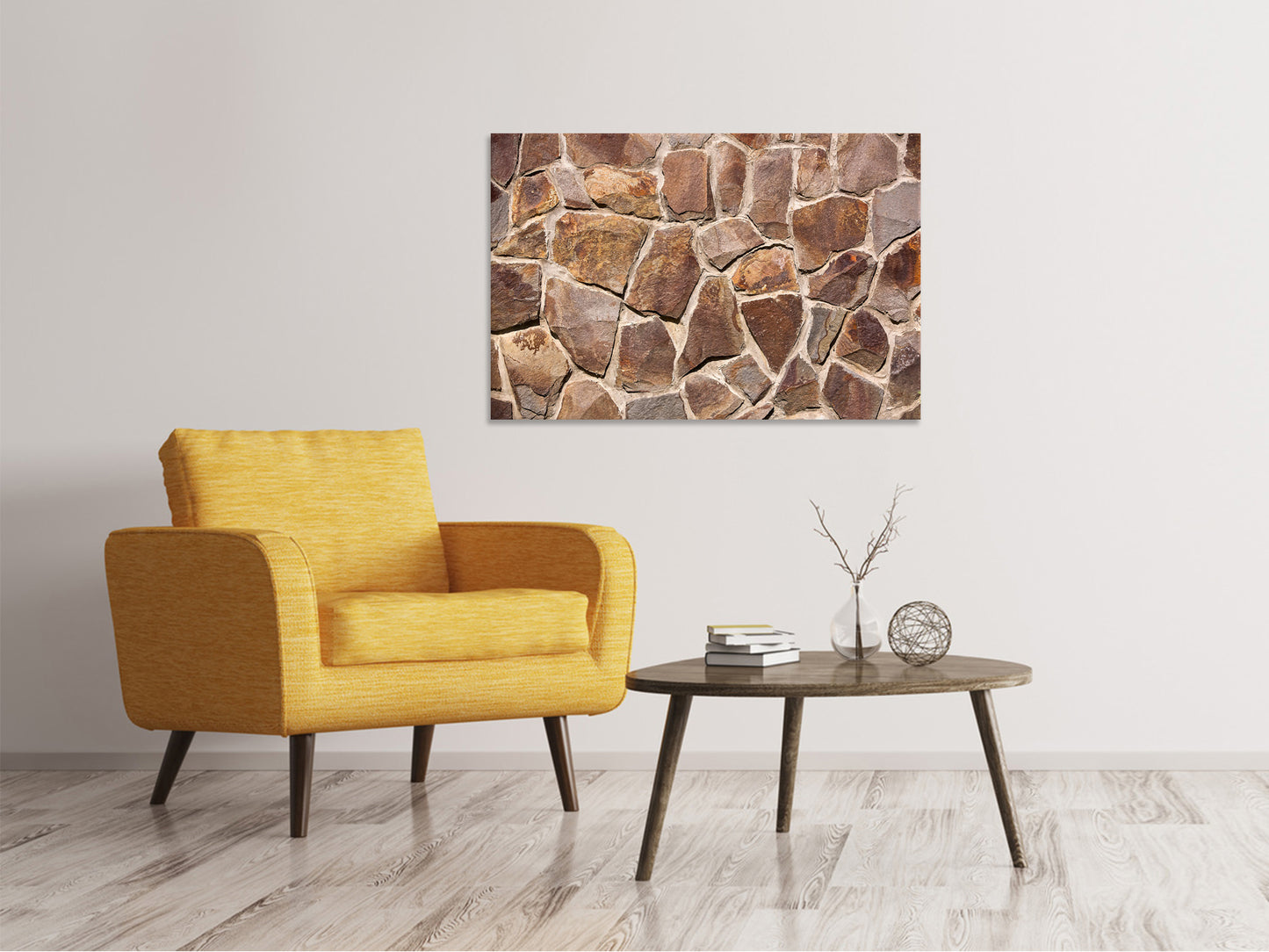 Leinwandbild Designmauer