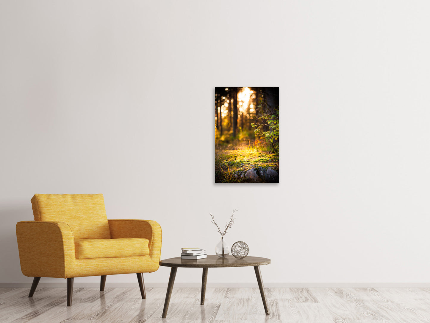 Leinwandbild Der Wald im Hintergrund