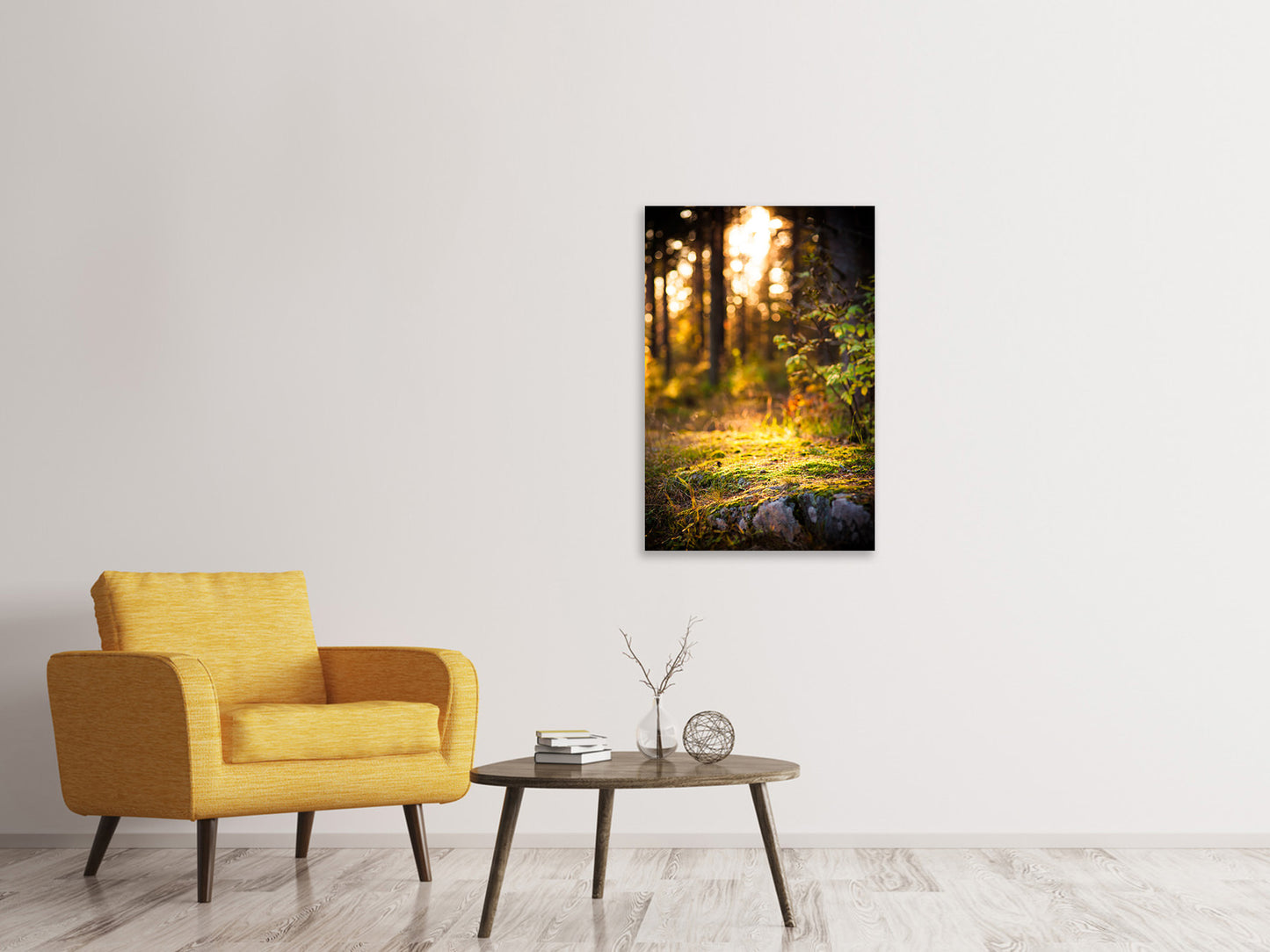 Leinwandbild Der Wald im Hintergrund