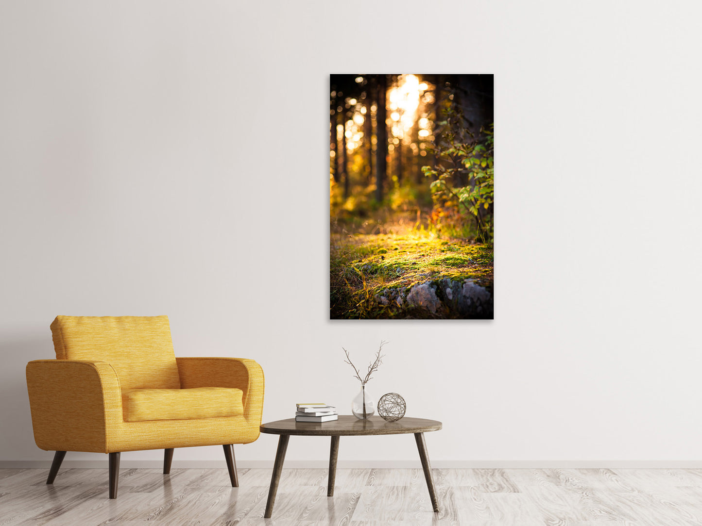 Leinwandbild Der Wald im Hintergrund