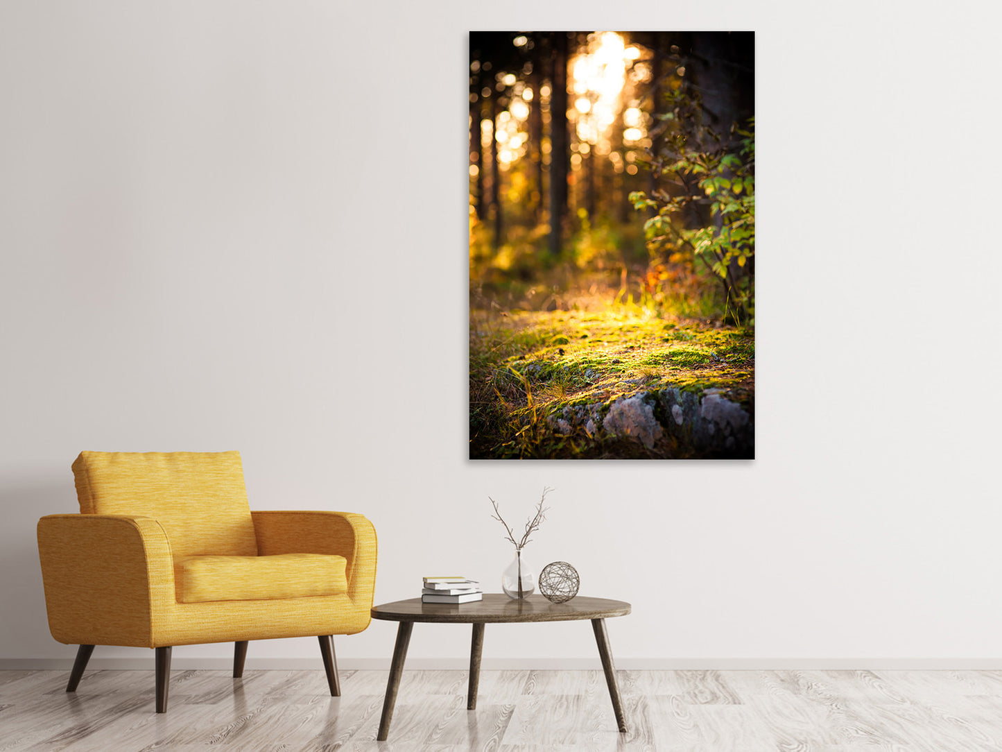Leinwandbild Der Wald im Hintergrund