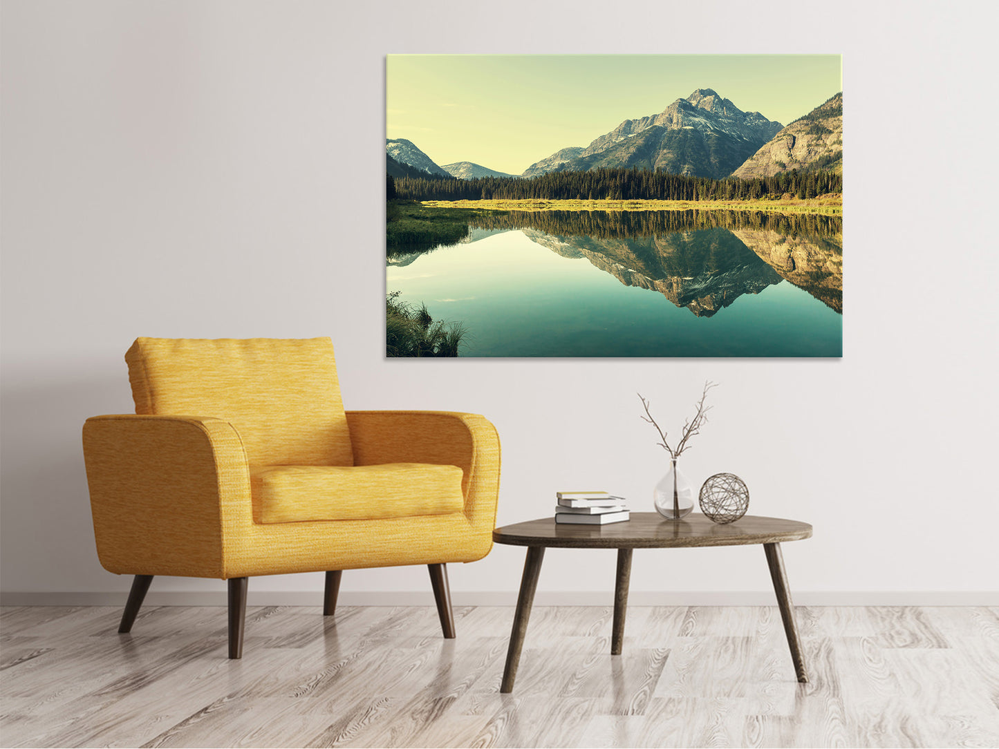 Leinwandbild Der Bergsee