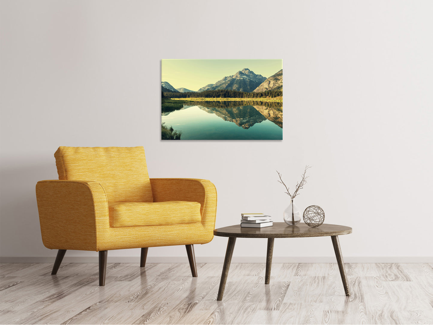 Leinwandbild Der Bergsee