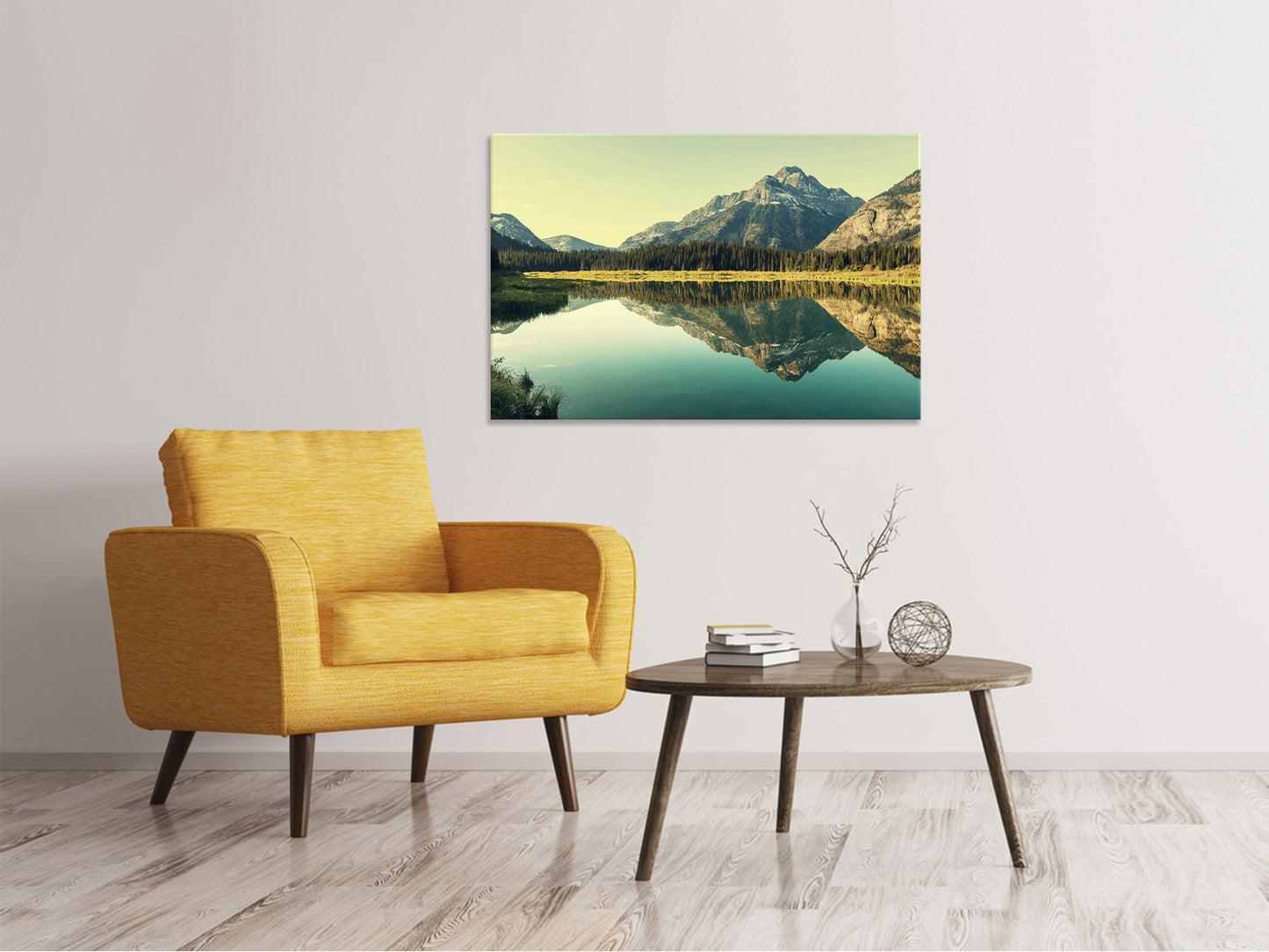 Leinwandbild Der Bergsee