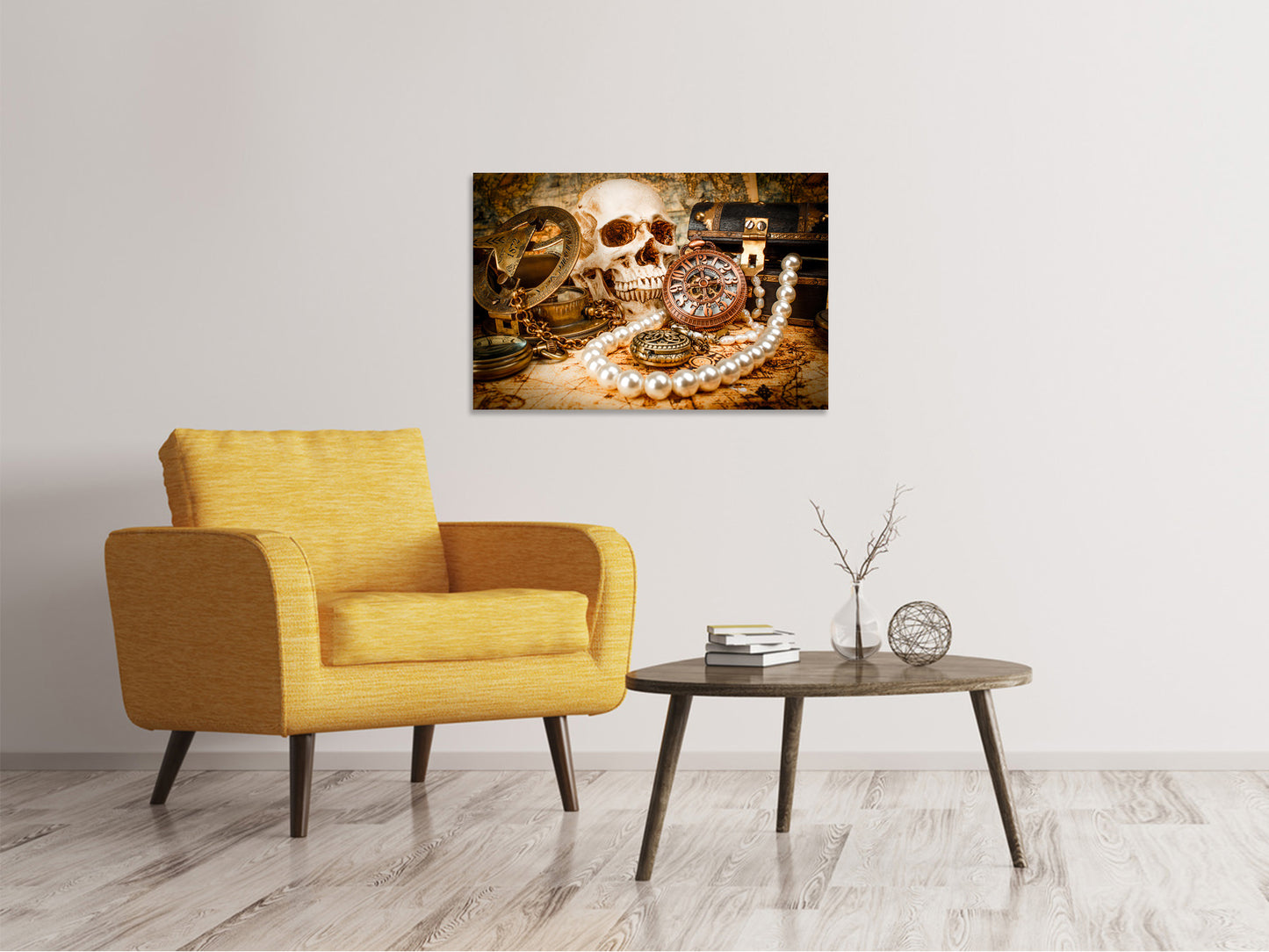 Leinwandbild Schatzsuche