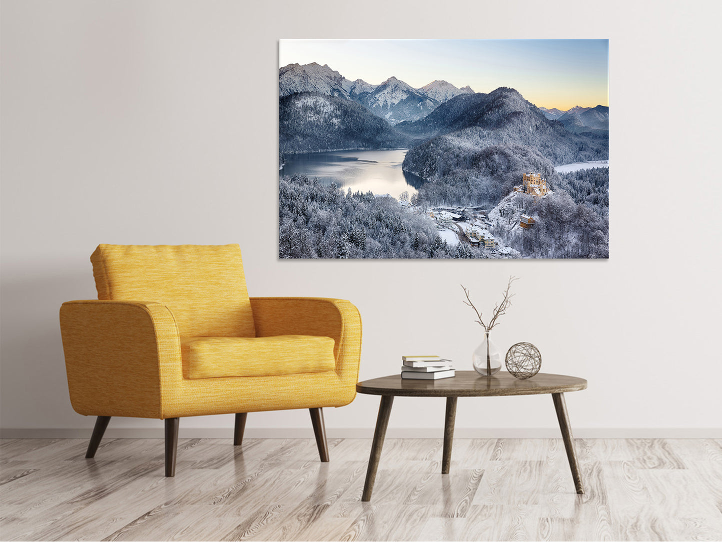 Leinwandbild Schloss Neuschwanstein im Ammergebierge