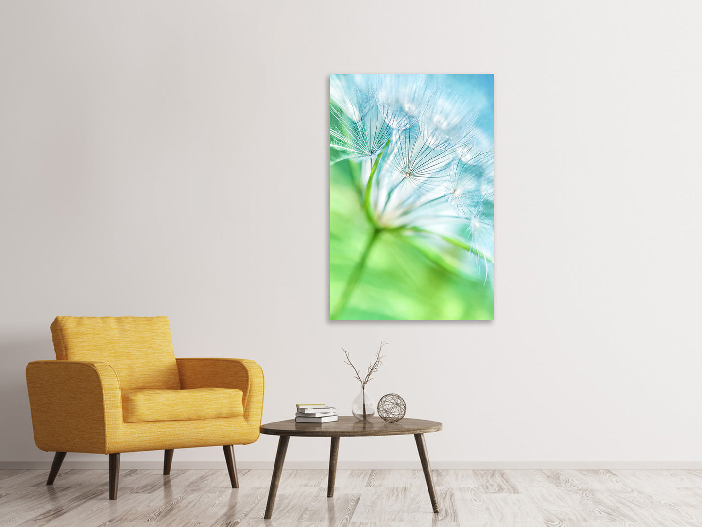 Leinwandbild Makroaufnahme Pusteblume