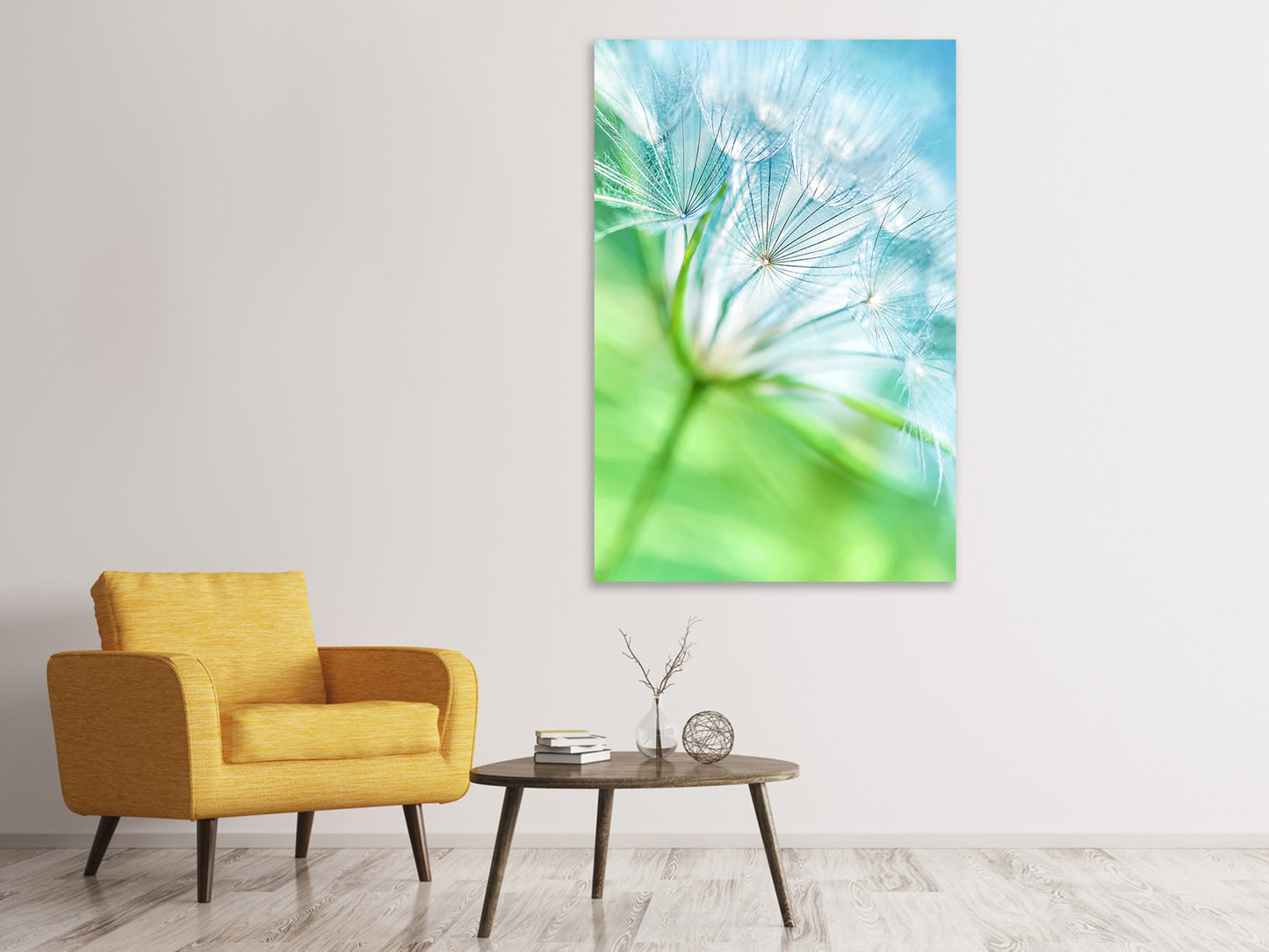Leinwandbild Makroaufnahme Pusteblume