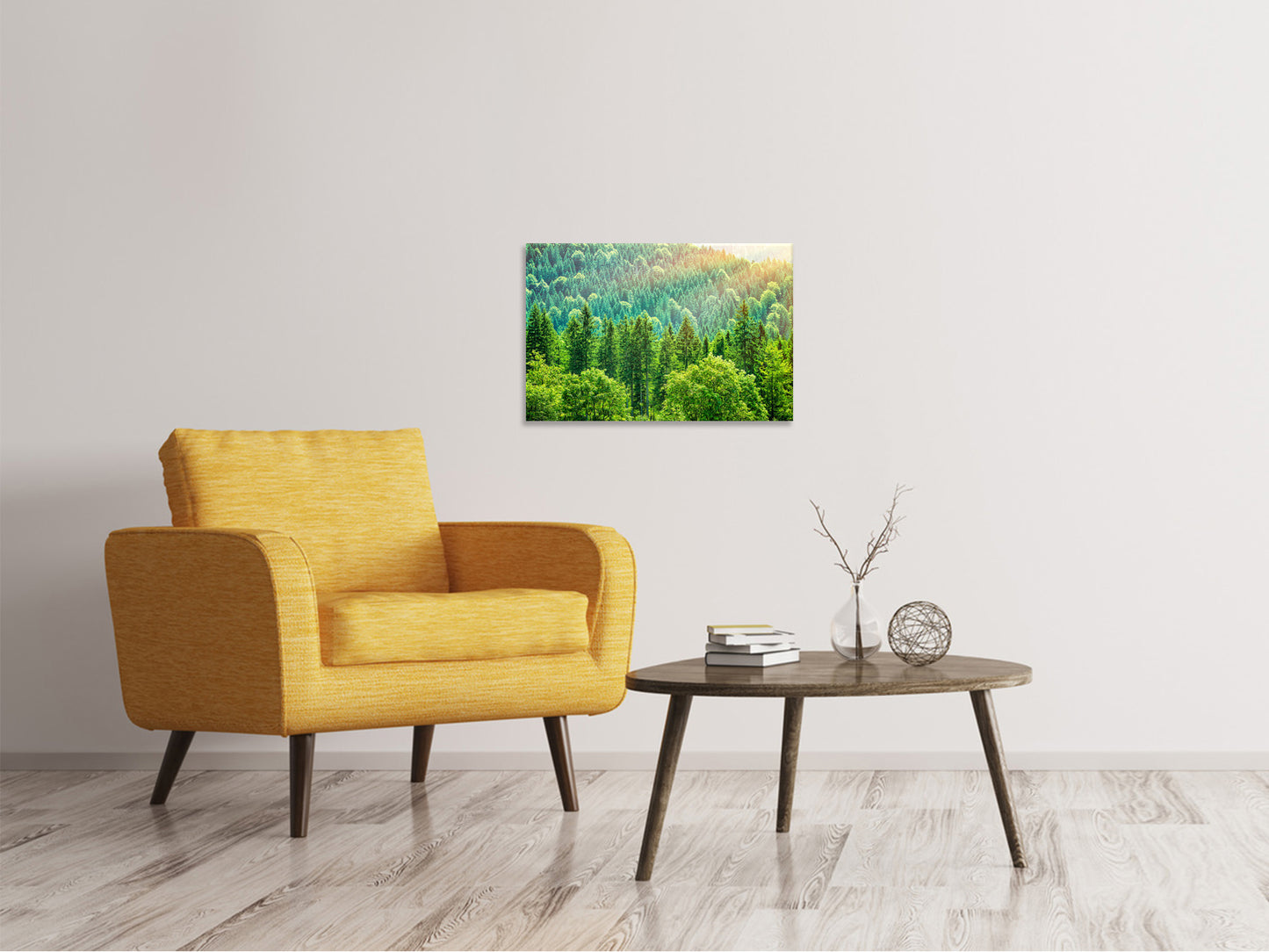Leinwandbild Der Waldhügel
