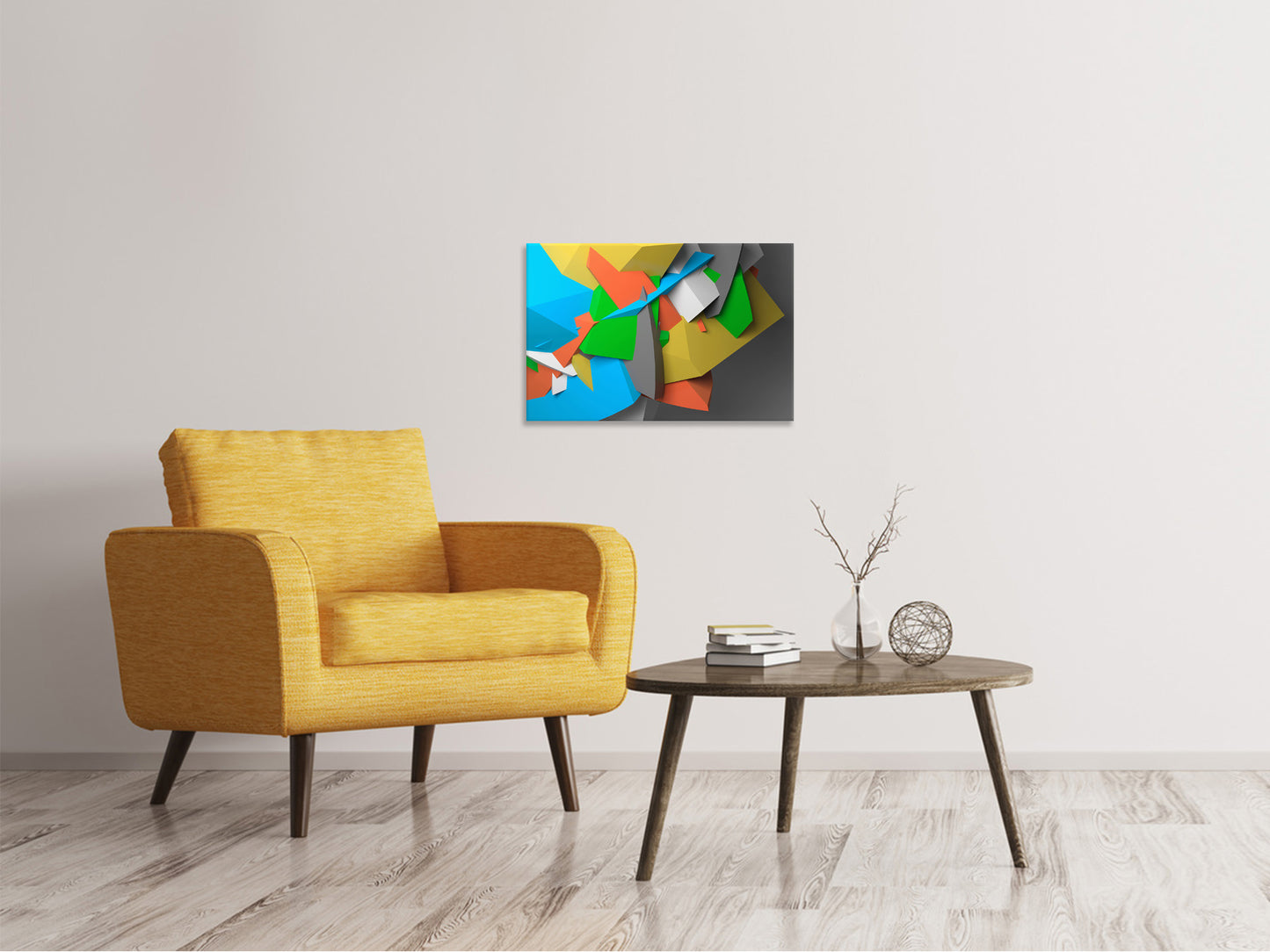 Leinwandbild 3D-Geometrische Figuren