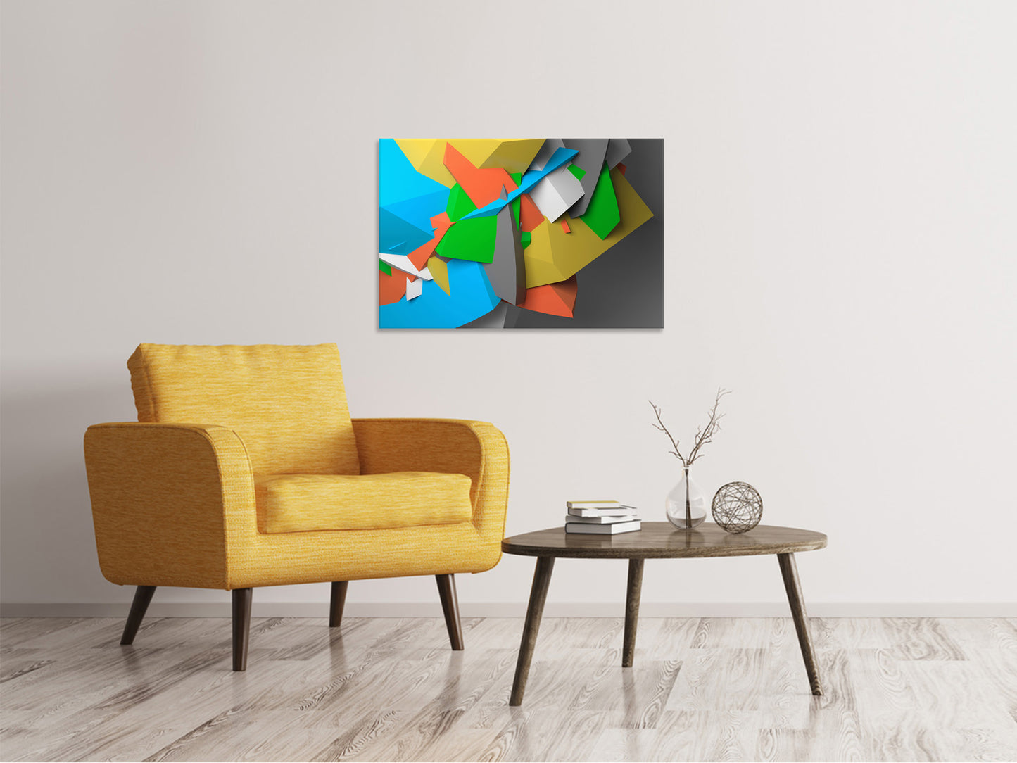 Leinwandbild 3D-Geometrische Figuren
