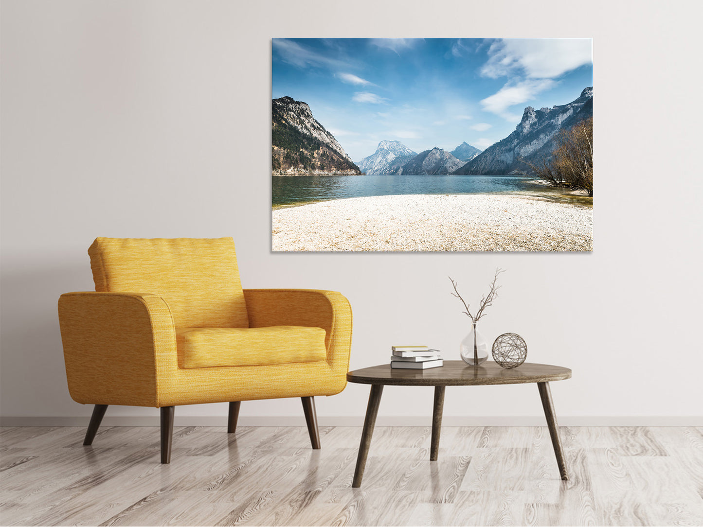 Leinwandbild Der idyllische Bergsee