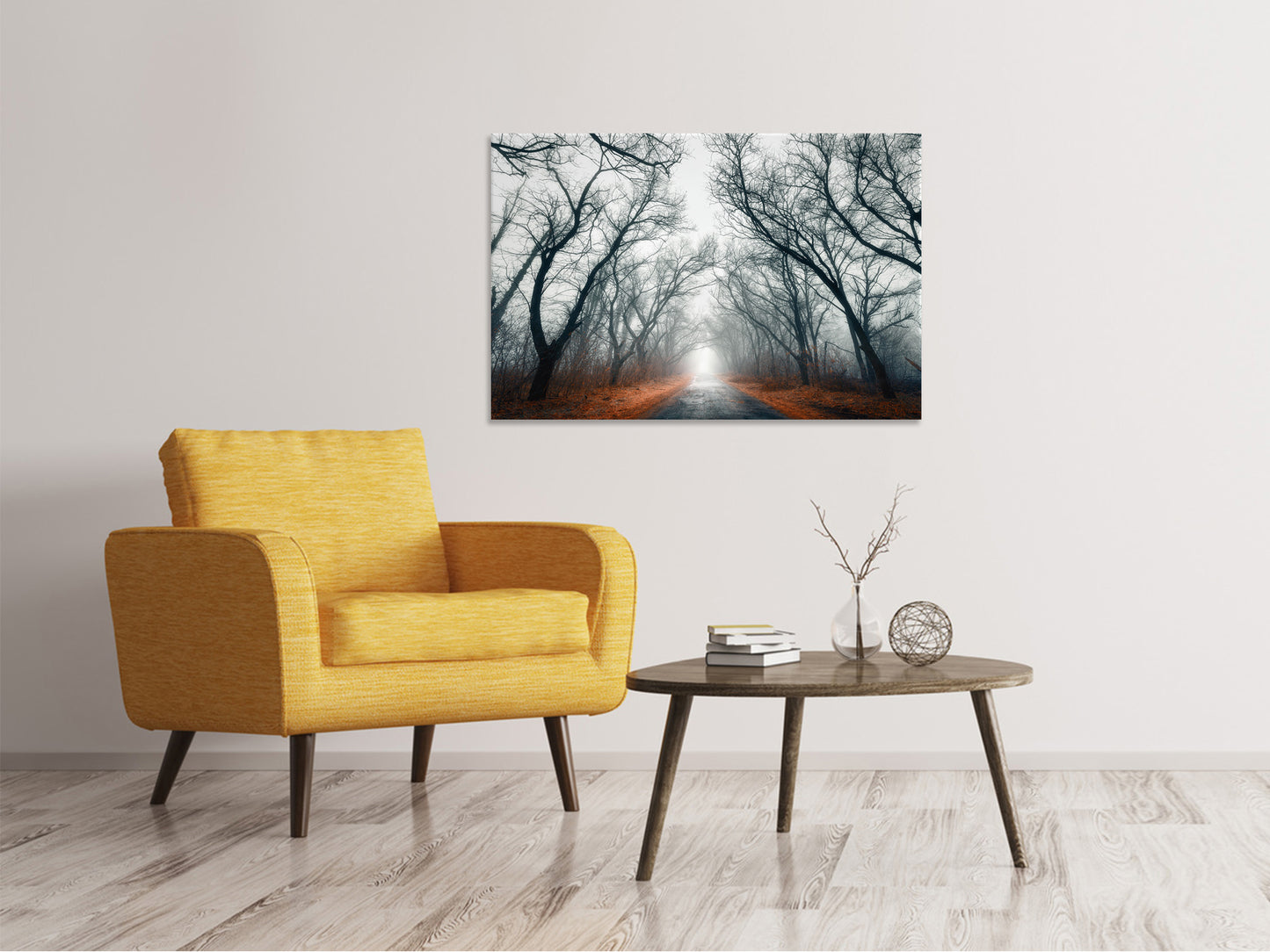 Leinwandbild Mysteriöse Stimmung im Wald