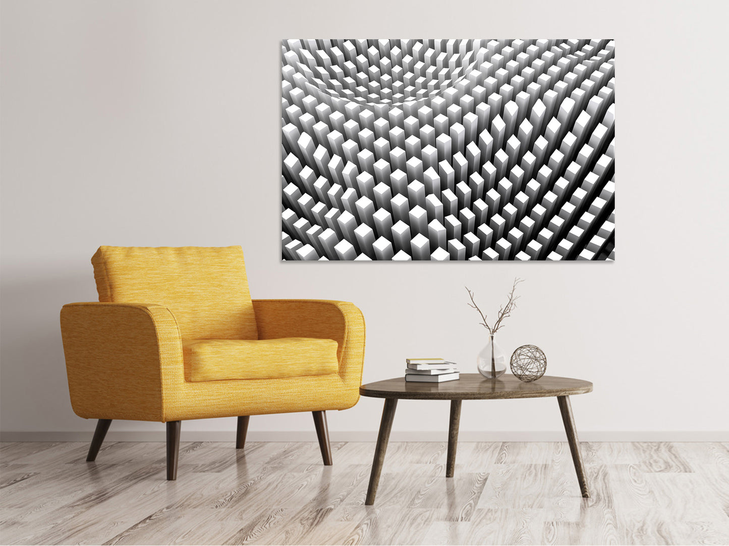 Leinwandbild 3D-Rasterdesign