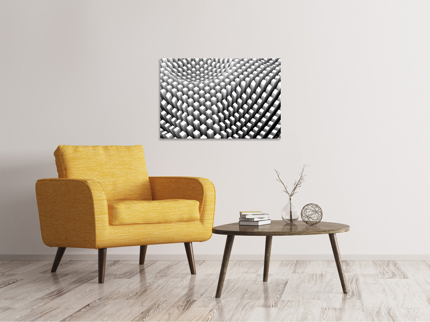 Leinwandbild 3D-Rasterdesign