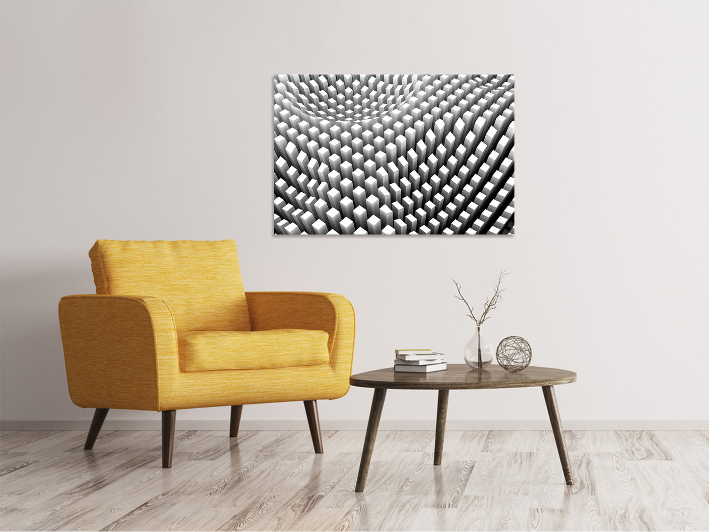 Leinwandbild 3D-Rasterdesign