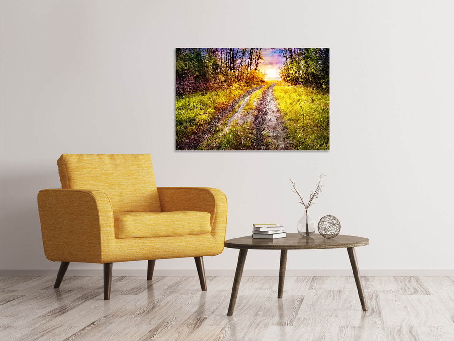 Leinwandbild Der Waldpfad