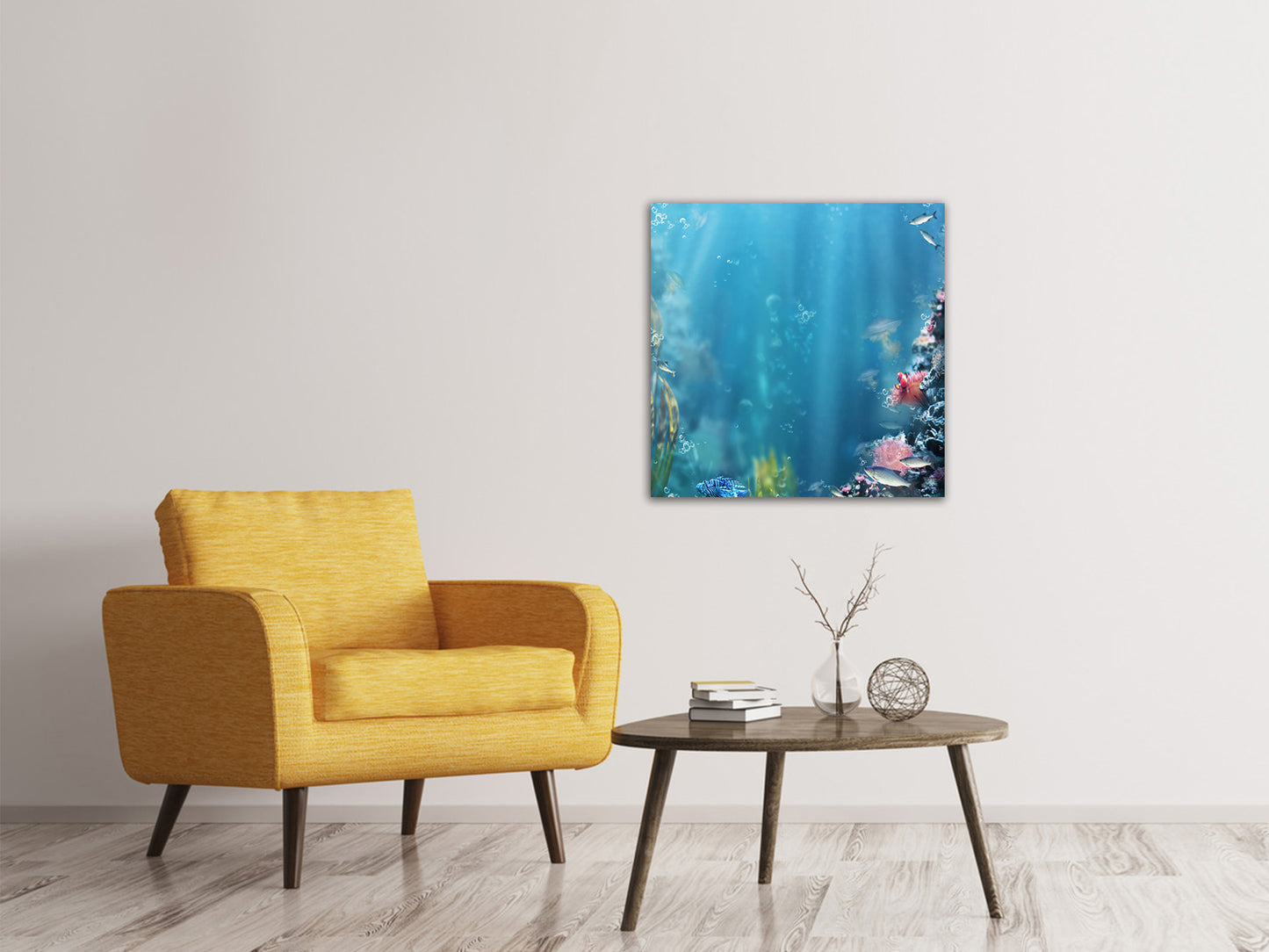 Leinwandbild Unter Wasser
