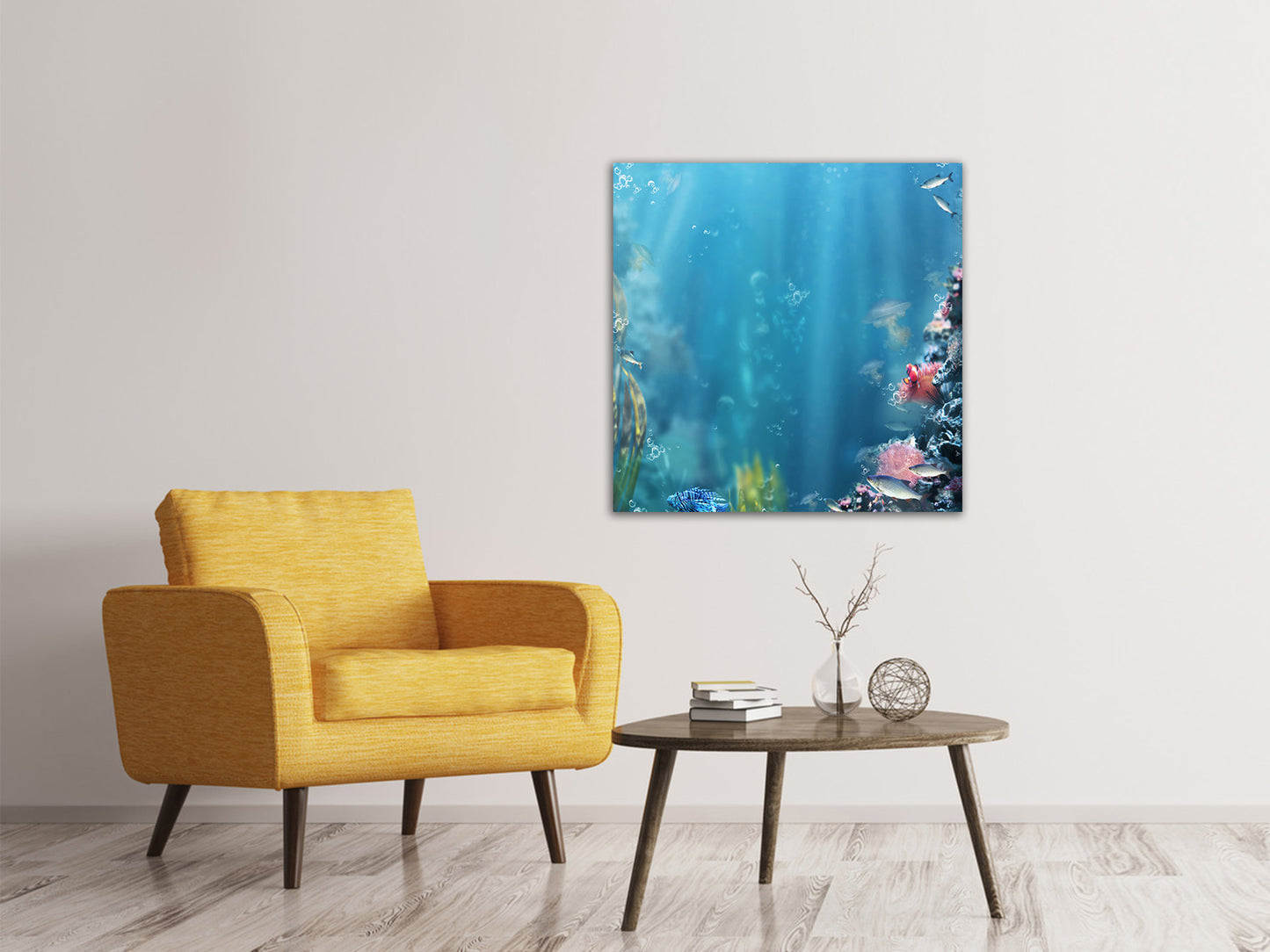 Leinwandbild Unter Wasser