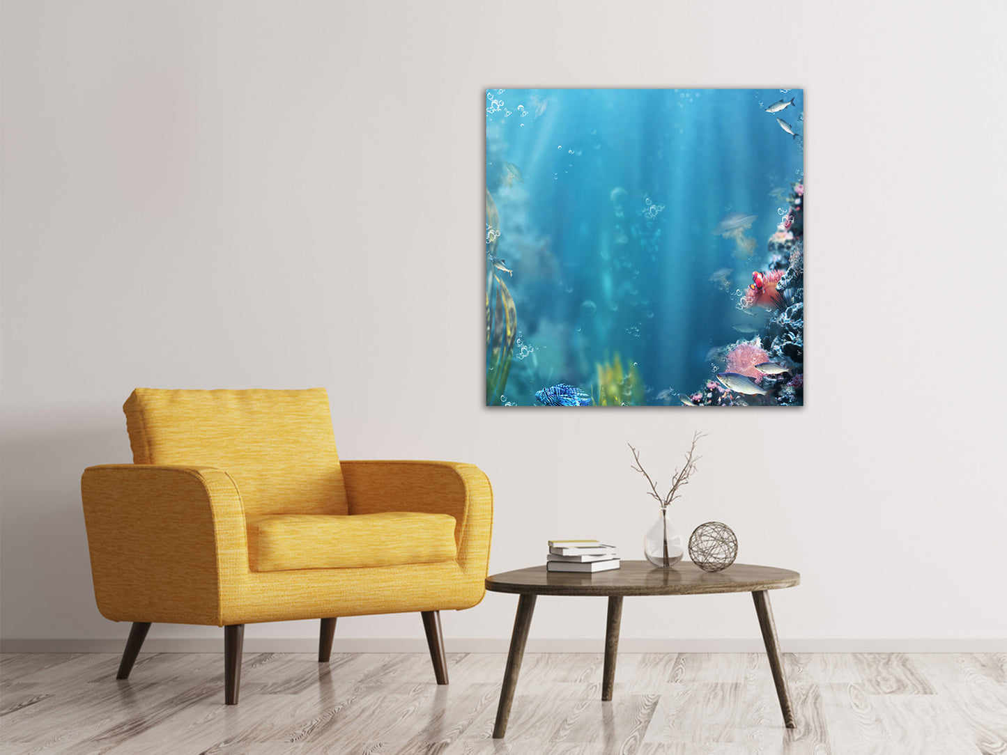Leinwandbild Unter Wasser