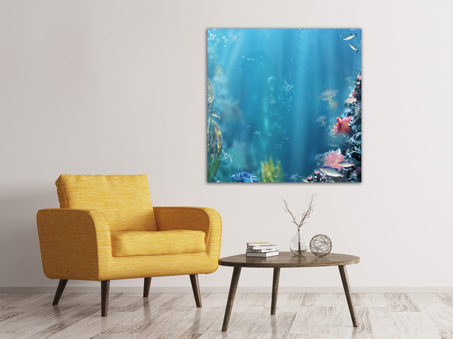 Leinwandbild Unter Wasser