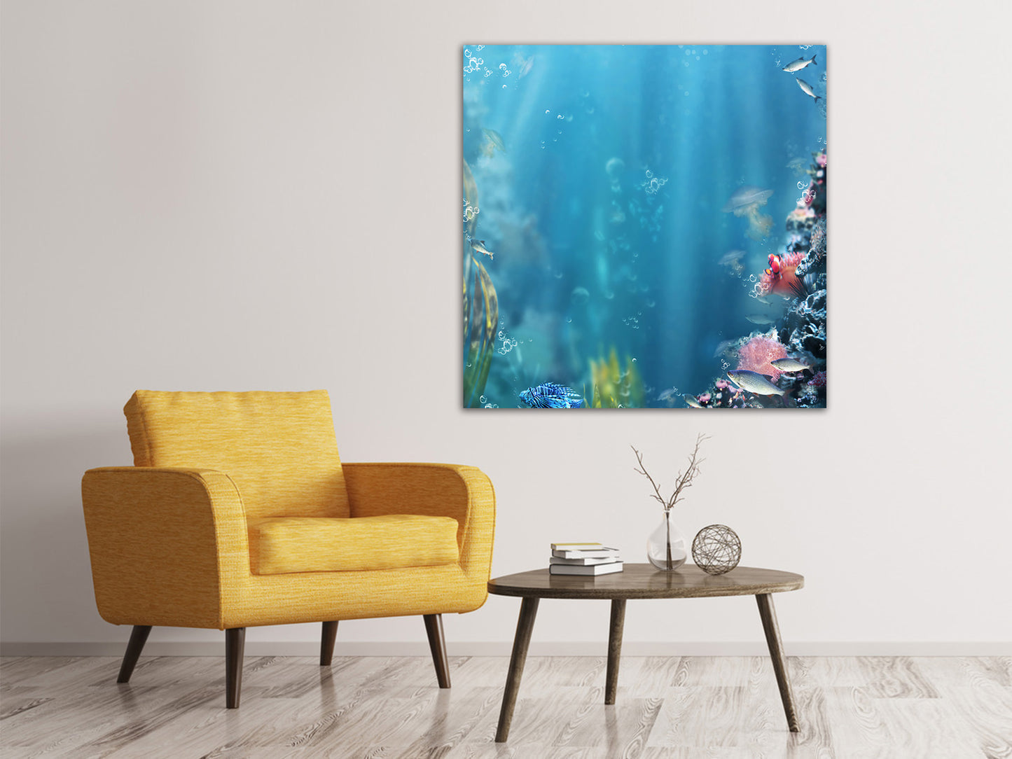 Leinwandbild Unter Wasser
