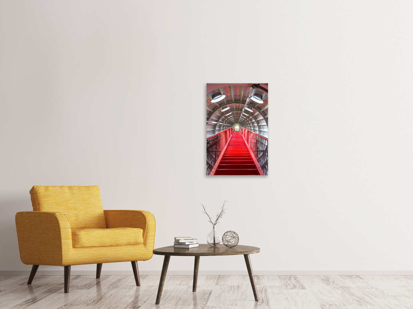 Leinwandbild Futuristische Treppe