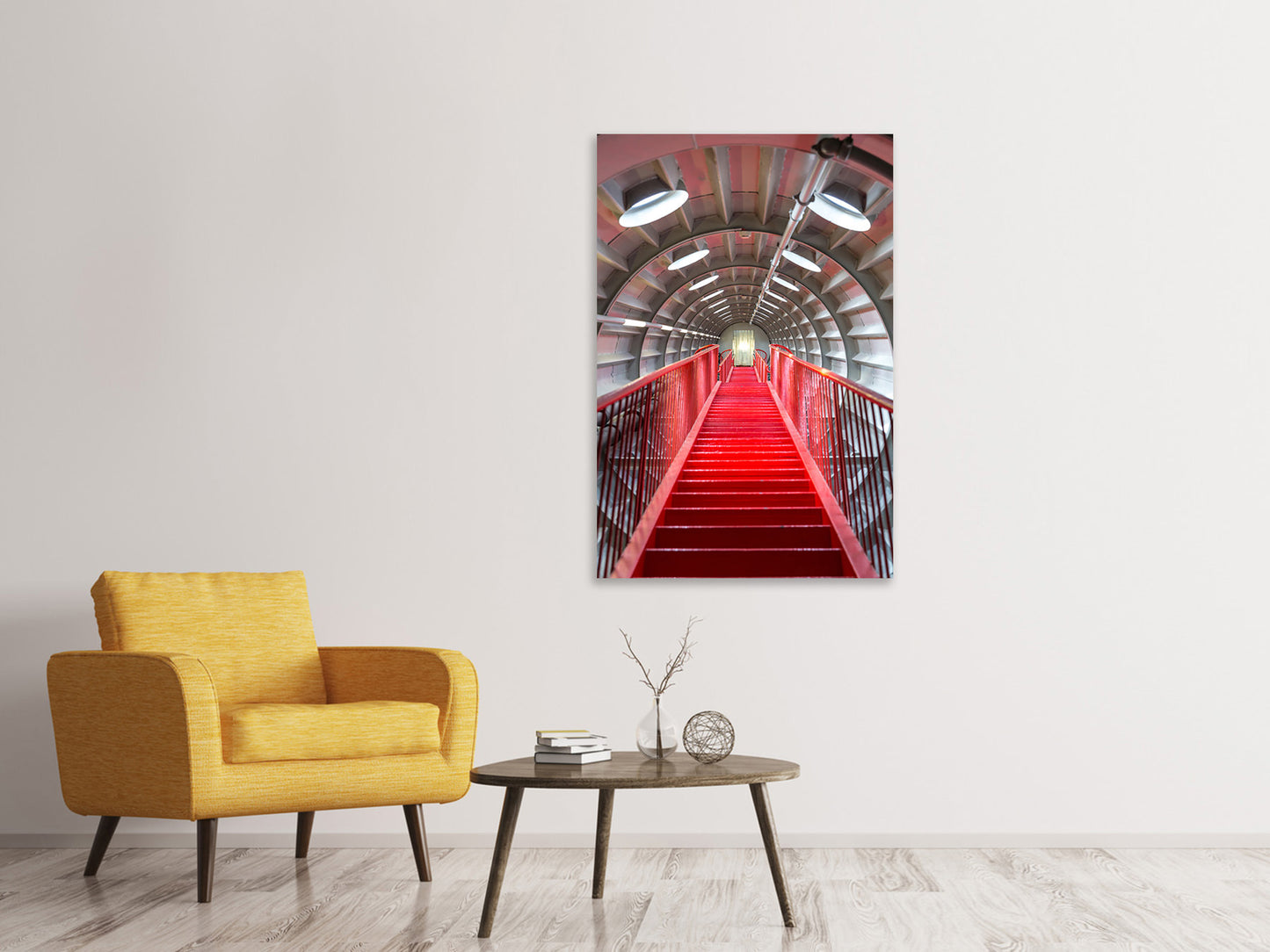 Leinwandbild Futuristische Treppe