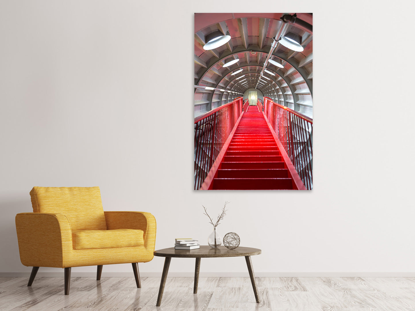 Leinwandbild Futuristische Treppe