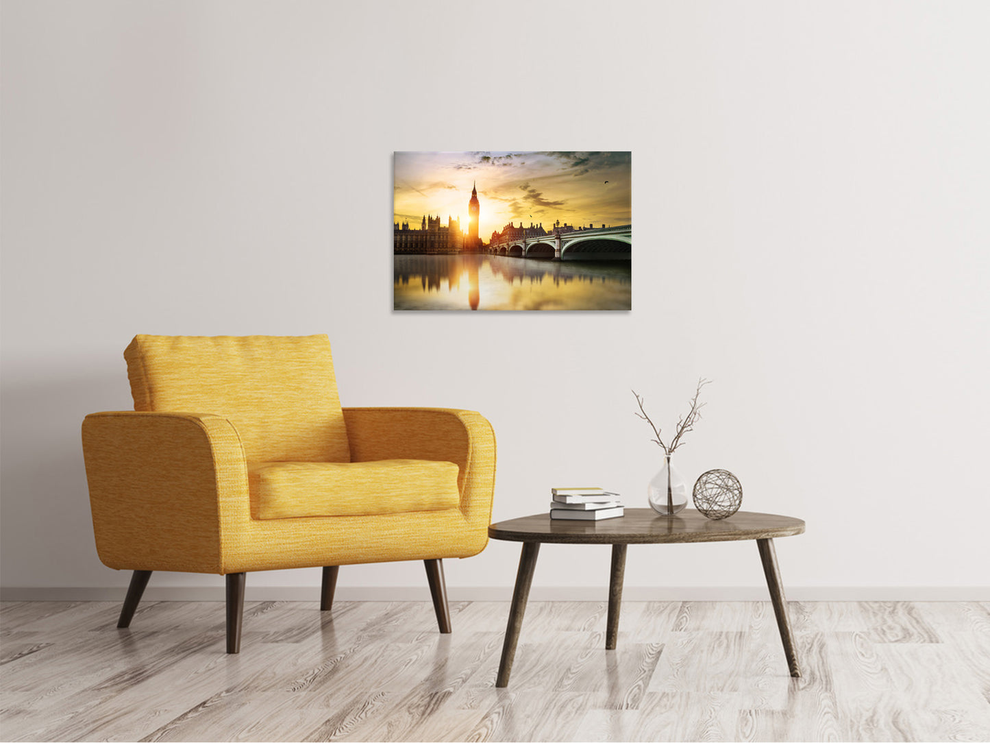 Leinwandbild Skyline Big Ben im Sonnenuntergang