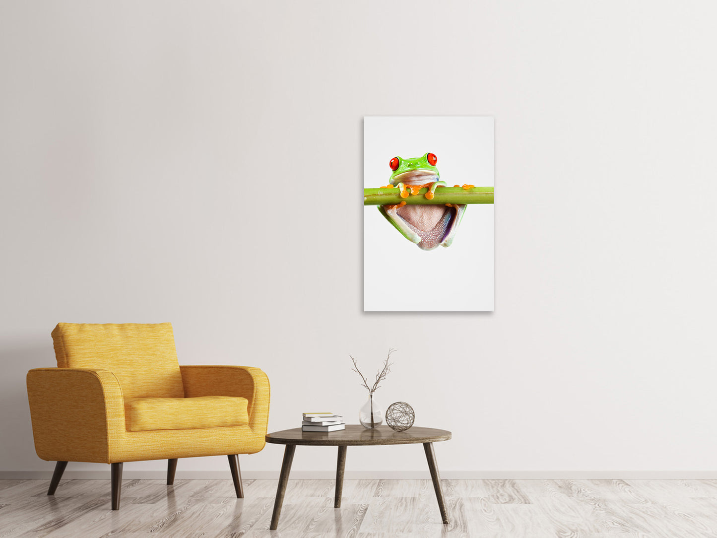 Leinwandbild Frosch-Akrobatik