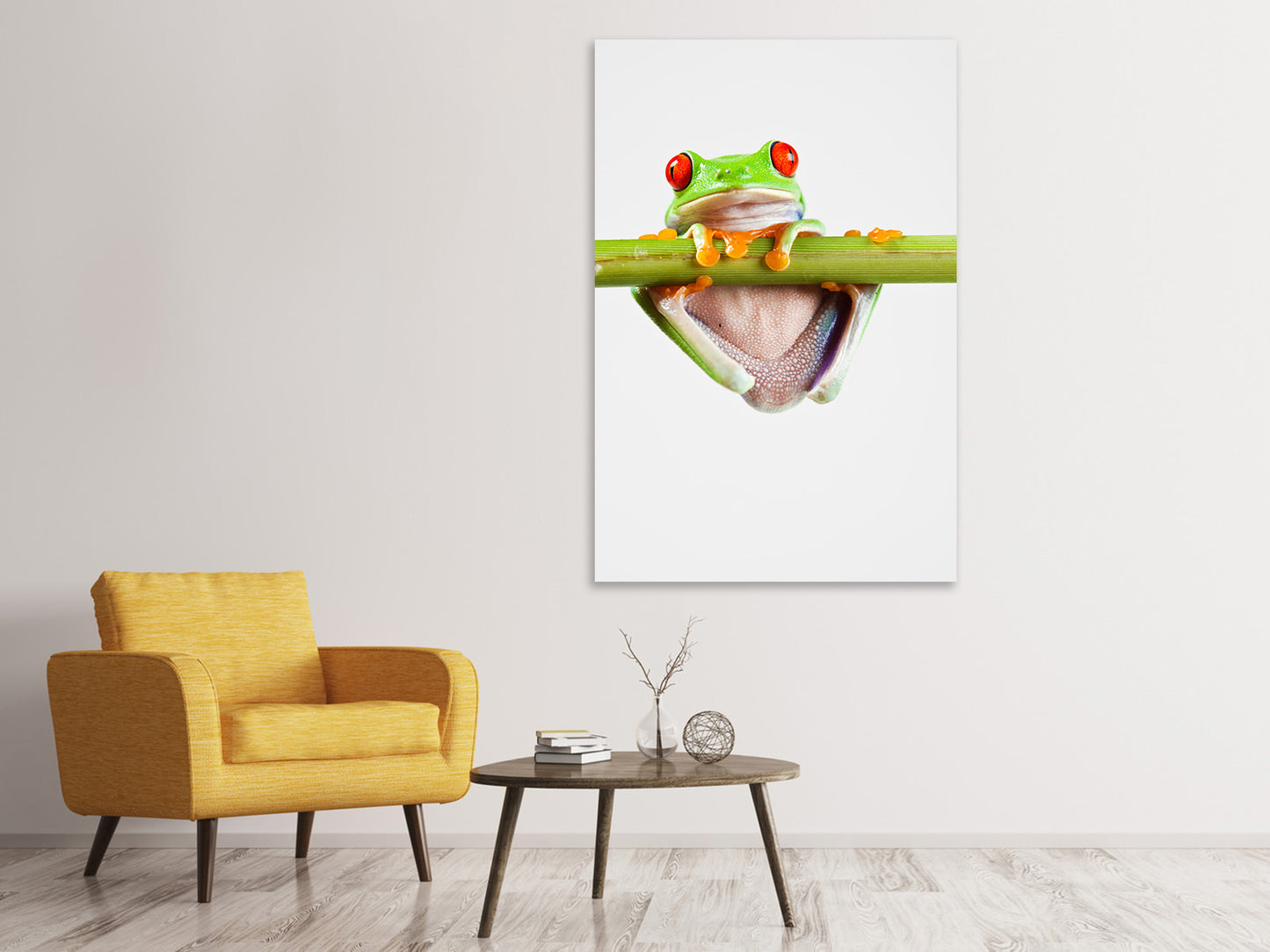 Leinwandbild Frosch-Akrobatik