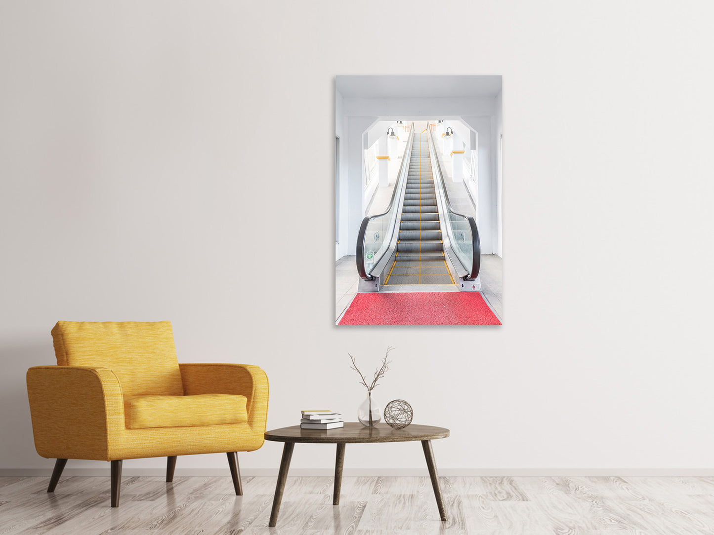 Leinwandbild Rolltreppe