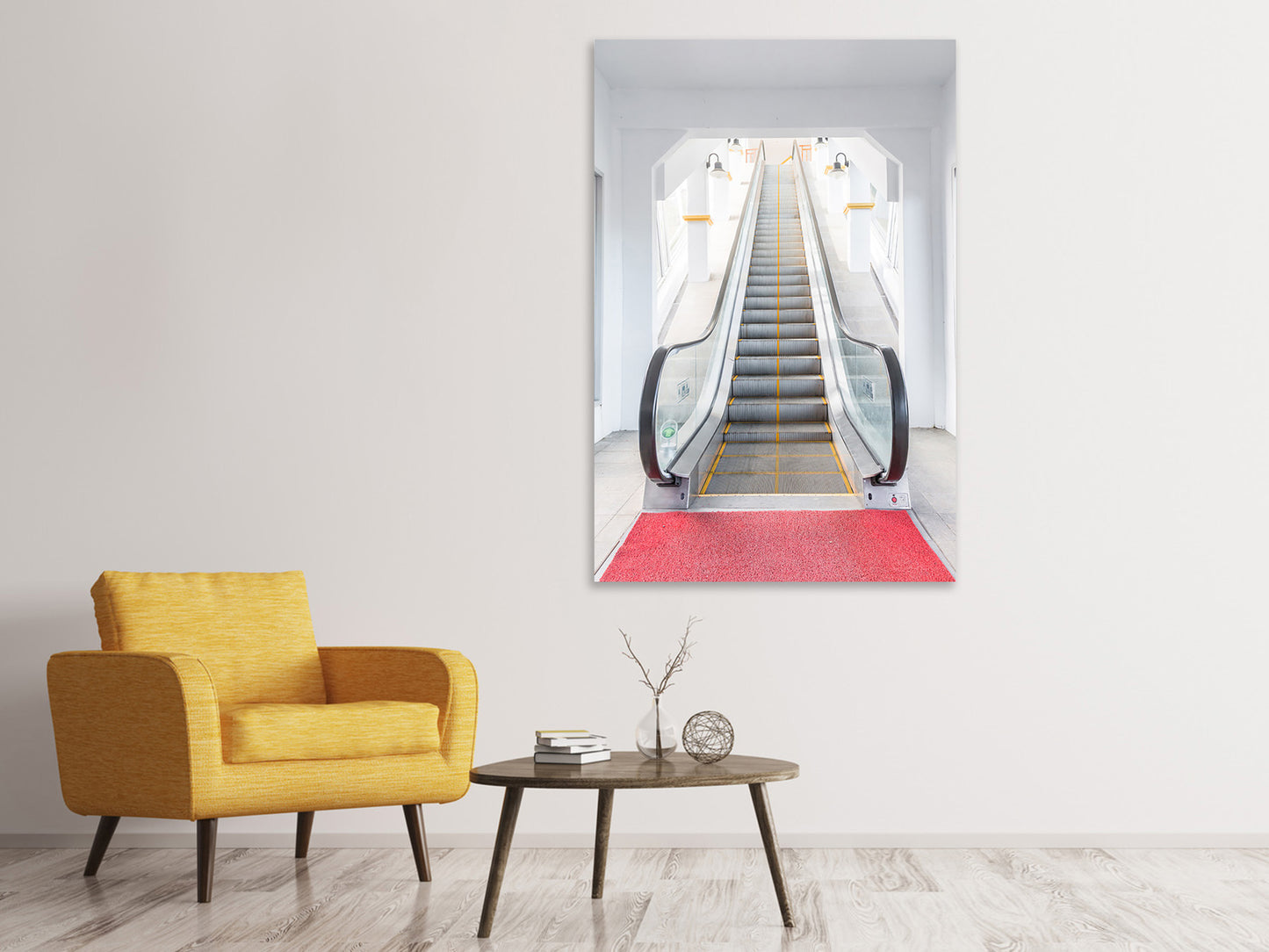 Leinwandbild Rolltreppe