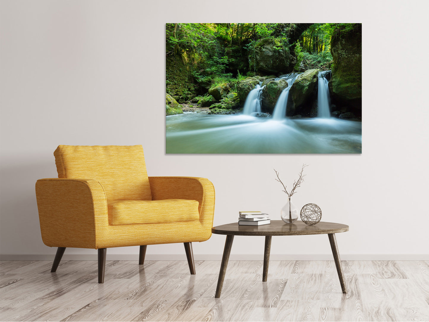Leinwandbild Fallendes Wasser