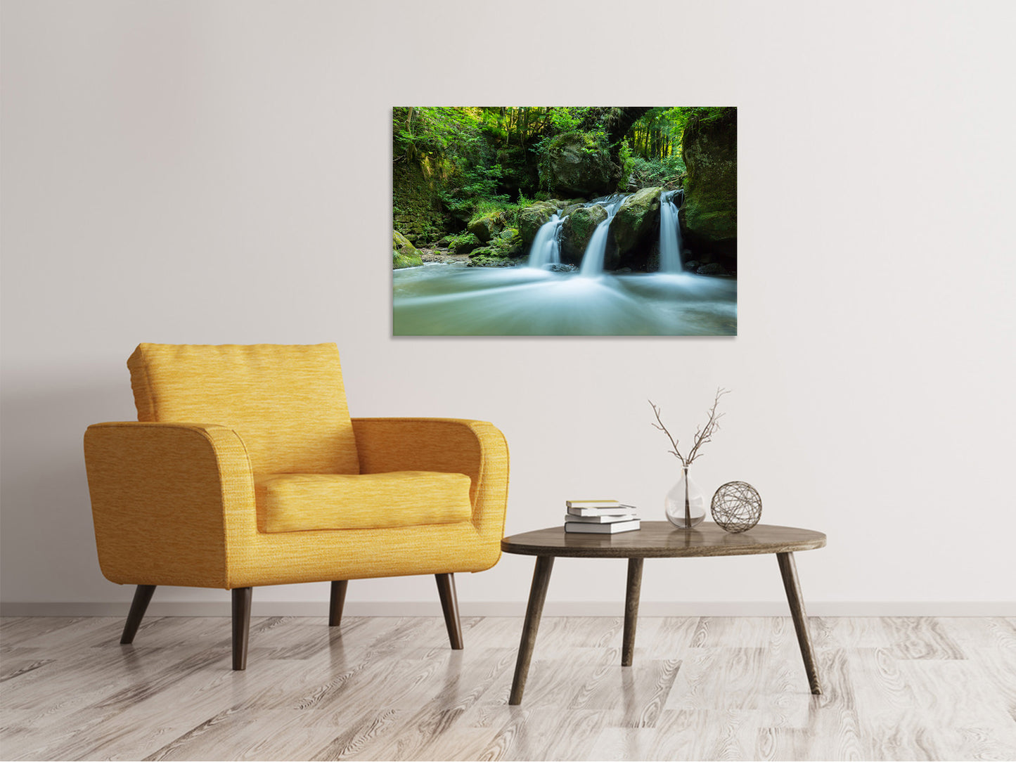 Leinwandbild Fallendes Wasser