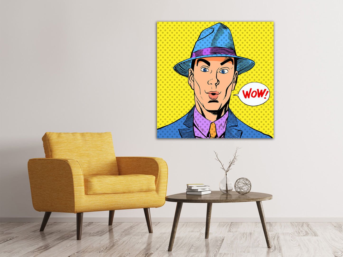 Leinwandbild Pop Art Wow