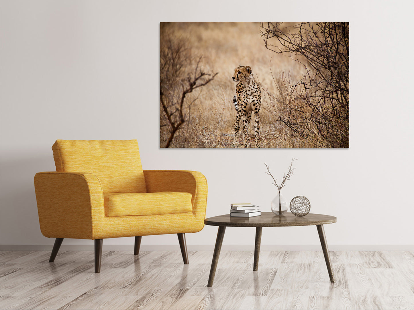 Leinwandbild Eleganter Gepard