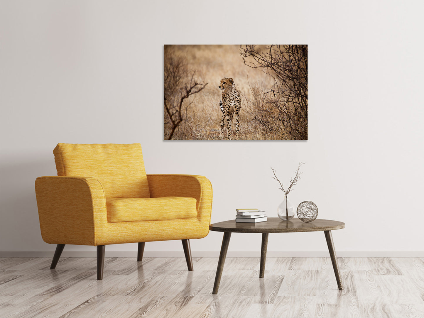Leinwandbild Eleganter Gepard