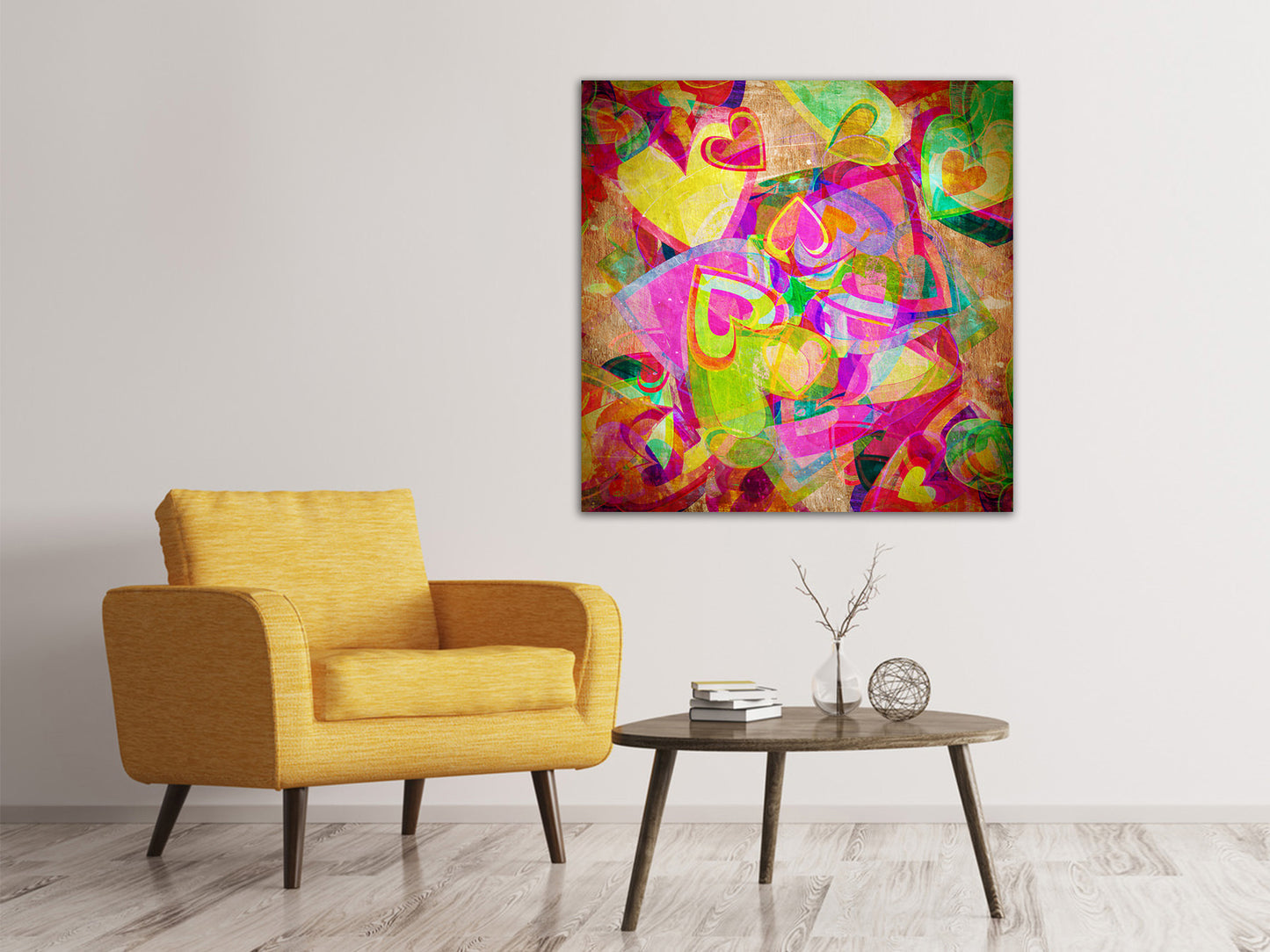 Leinwandbild Retroliebe