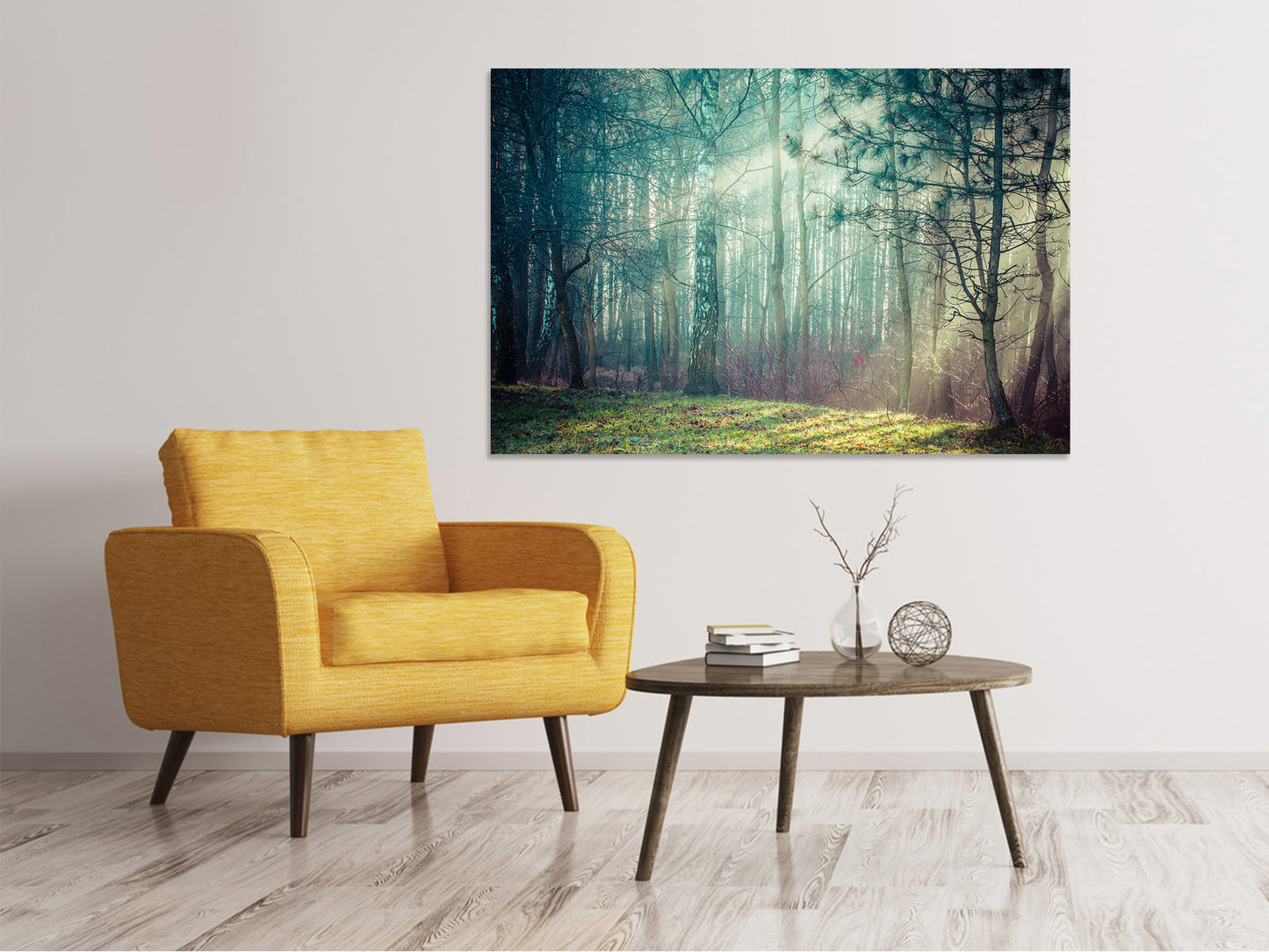 Leinwandbild Pinienwald