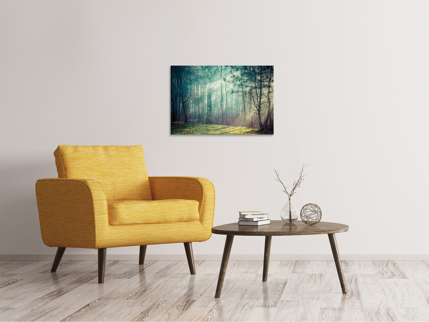 Leinwandbild Pinienwald