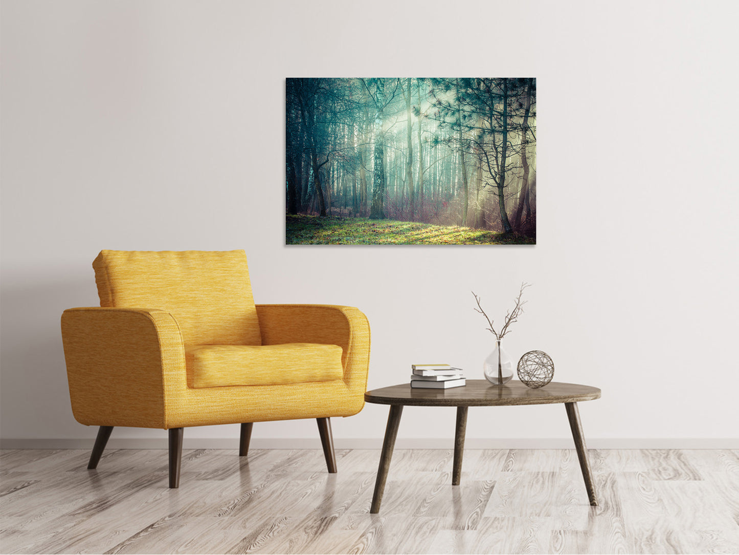 Leinwandbild Pinienwald