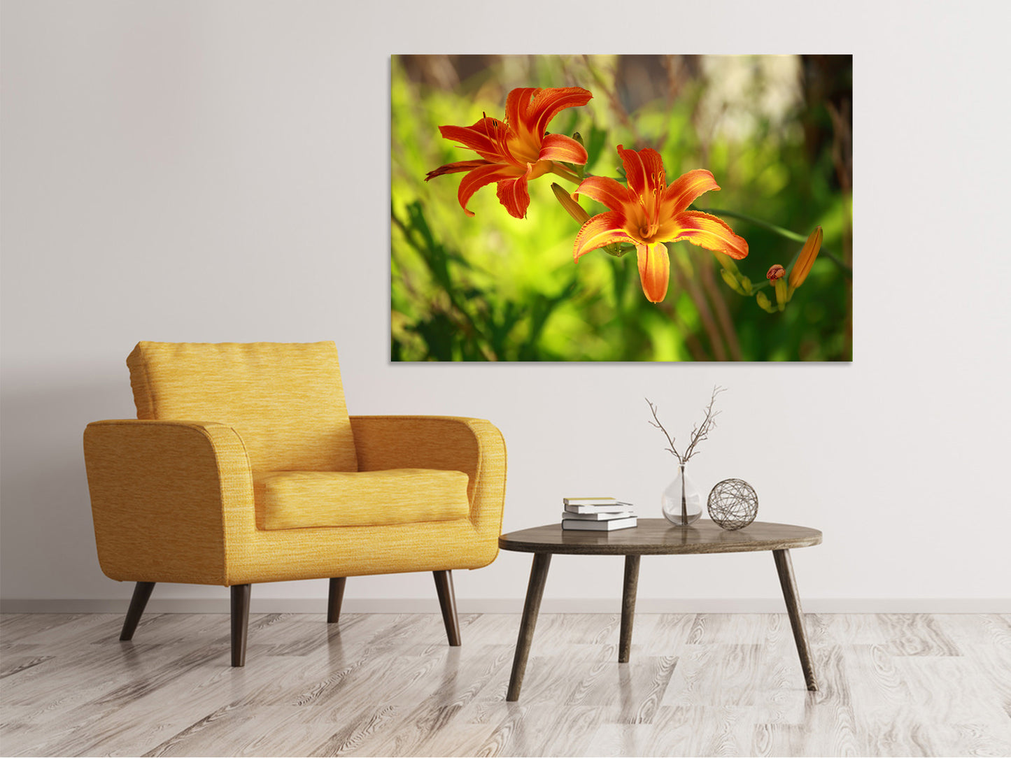 Leinwandbild Lilien in der Natur