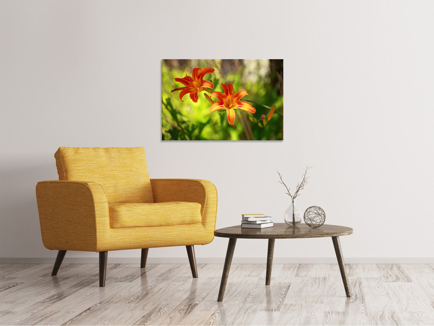Leinwandbild Lilien in der Natur