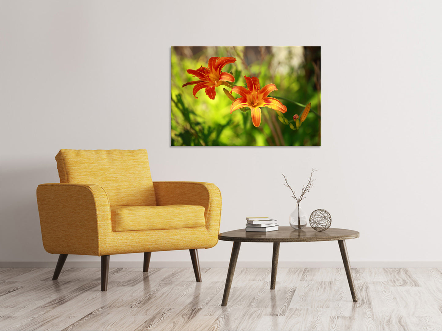 Leinwandbild Lilien in der Natur
