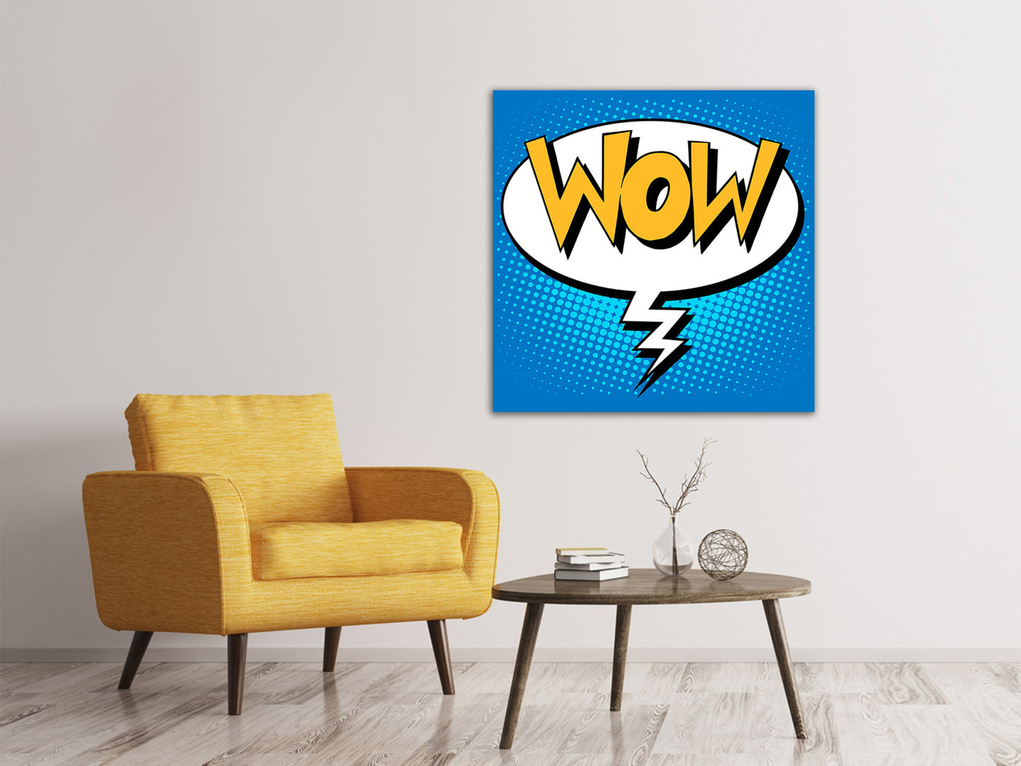 Leinwandbild Pop Art Sprechblase