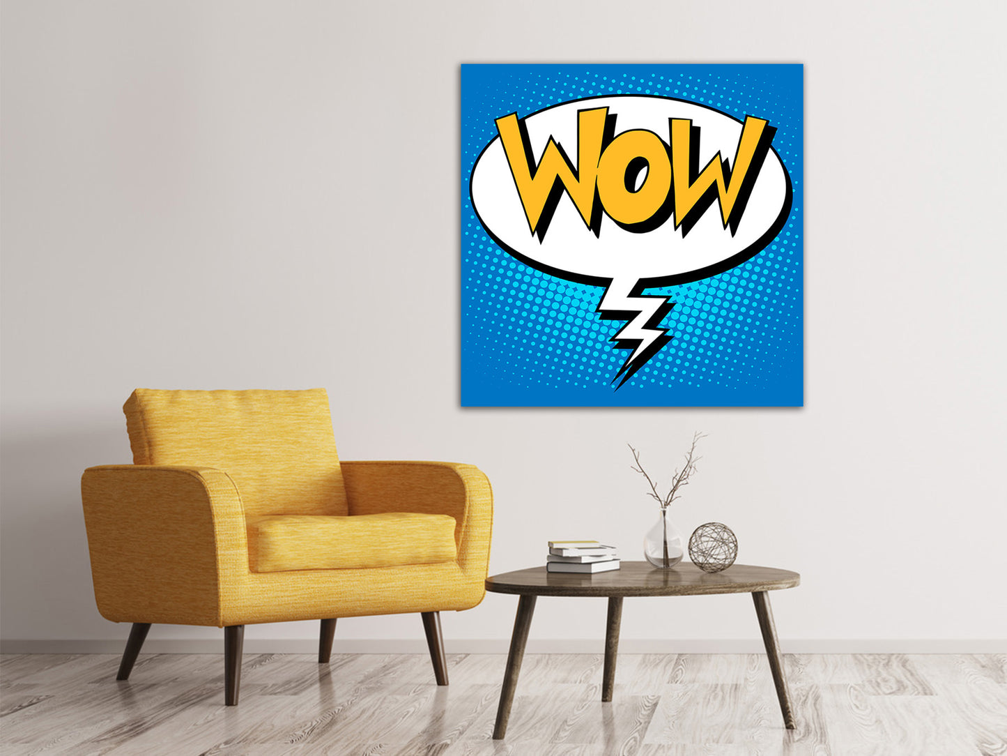 Leinwandbild Pop Art Sprechblase