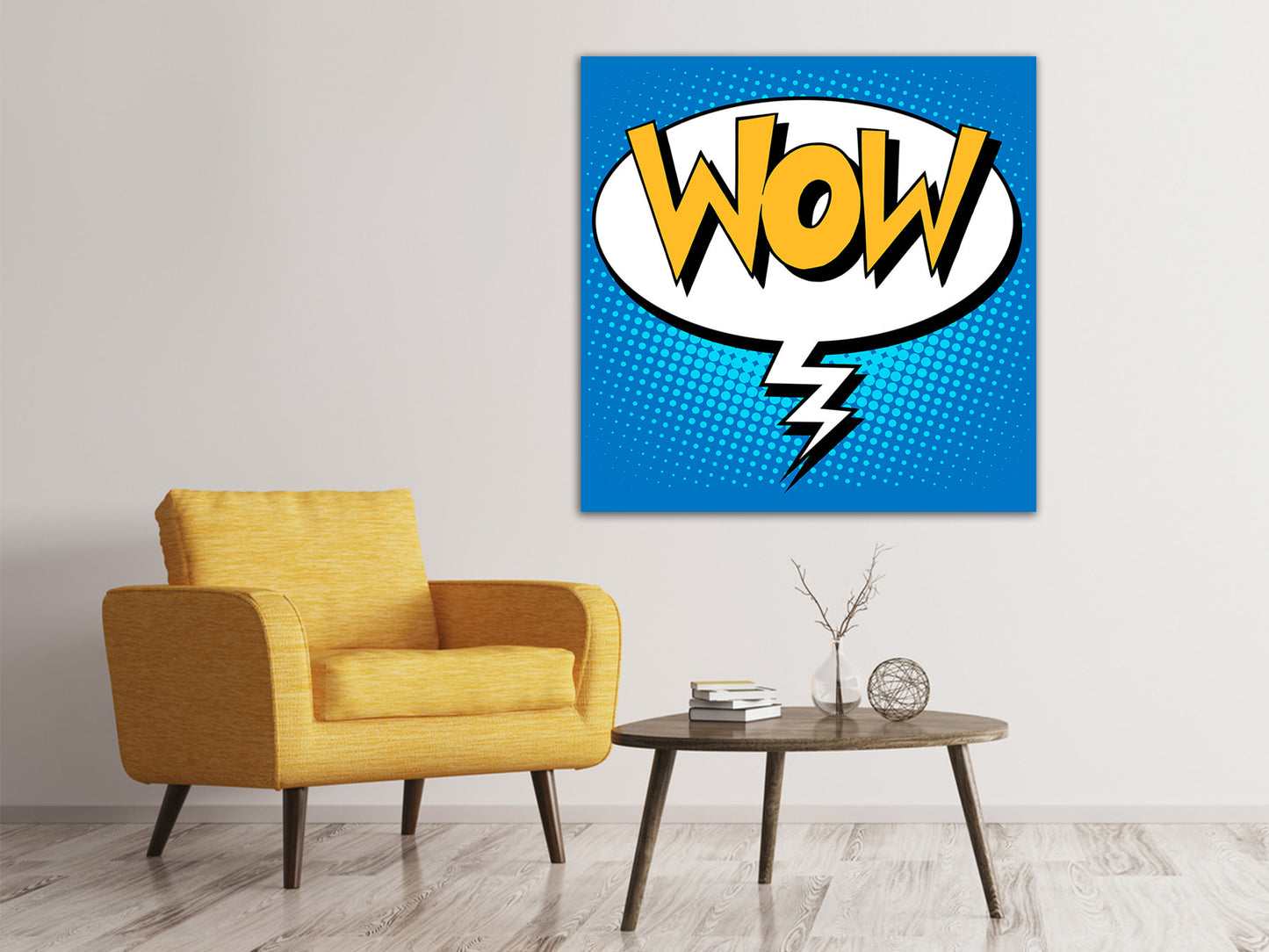 Leinwandbild Pop Art Sprechblase